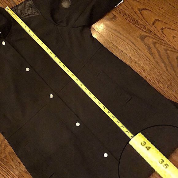 RALPH LAUREN Black Hooded Coat w Diamond Quilt Accents Double Zipper Sz XL - Picture 5 of 8